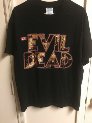 Rare Vintage 2001 The Evil Dead Movie Promo Shirt Size Large Horror Shirt