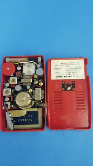 Vintage CONTINENTAL 6 Transistor (TR - 632) Pocket Radio,  Example 6