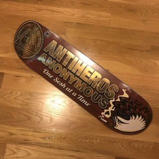 Vtg Anti Hero Skateboards Aa 8.  5 Team Deck Anonymous 18 Cardiel Stranger