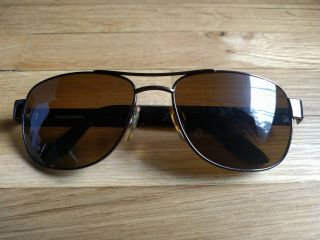 Vintage Giorgio Armani Sunglasses Style 662 1095 Shiny Brown Italy