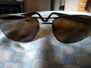 Vintage Giorgio Armani Sunglasses Style 662 1095 Shiny Brown Italy 2
