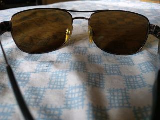 Vintage Giorgio Armani Sunglasses Style 662 1095 Shiny Brown Italy 4
