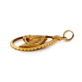 Antique Vintage Art Deco Style 14k Yellow Gold Equestrian Horse Necklace Pendant 3
