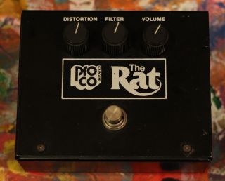 Vintage 1983 Big Box Proco Rat Distortion Pedal,  Lm308n Chip