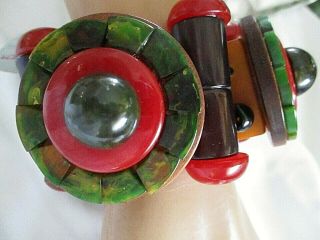 Chunky Deco Bakelite Bracelet By Artensian Jan Carlin