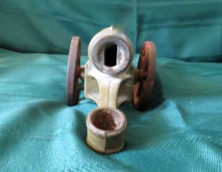 Antique Cast Iron Toy Howitzer Military Cannon with Cast Iron Wheels - Toy Model 2