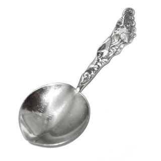 Gorham Hizen Sterling Silver Tea Caddy Spoon,  Antique Japanesque Art Server