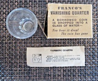 Magic Trick Franco ' s Vanishing Quarter.  Vintage 5