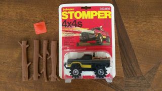 Vintage 1981 Schaper Stomper Black/yellow 4x4 Dodge Ram Power Wagon 850 Moc