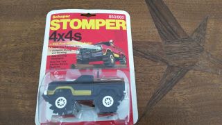 Vintage 1981 Schaper Stomper Black/Yellow 4x4 Dodge Ram Power Wagon 850 MOC 2
