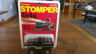 Vintage 1981 Schaper Stomper Black/Yellow 4x4 Dodge Ram Power Wagon 850 MOC 9