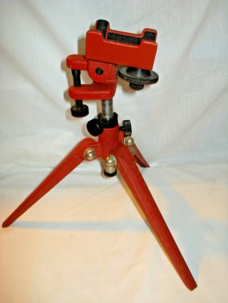 Vintage Spotting Scope Tri - Pod Stand Multi Position Adjustment Saddle Redfield
