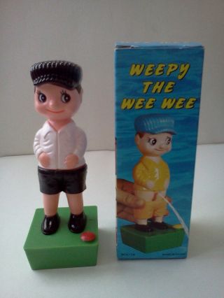 Vintage Weepy The Wee Wee Peeing Boy Gag Gift Novelty