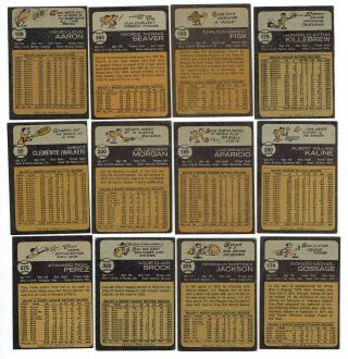 1973 Topps Near Complete Baseball Card Set Vintage 474 of 660 Cards Aaron,  Mays 2