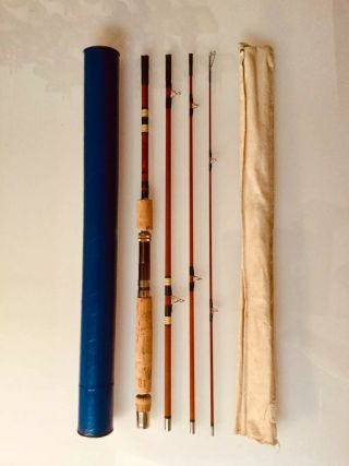 Vintage Wright Mcgill Usa Trailmaster M4tmu Spin /fly Rod 7 1/2’ Rod,  With Case