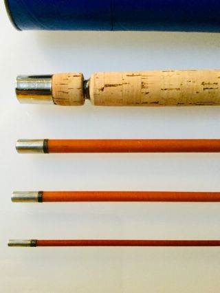 Vintage Wright McGill USA Trailmaster M4TMU Spin /Fly Rod 7 1/2’ Rod,  with Case 5