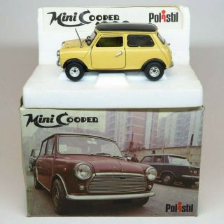 Polistil S582 - Mini Cooper 1:25 - Die Cast Italy Boxed Vintage - Bmc Austin