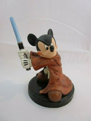 Disney WDCC VERY RARE Mickey Mouse as Jedi Knight Star Wars PERFECT 2