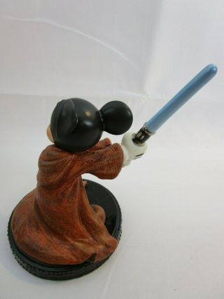 Disney WDCC VERY RARE Mickey Mouse as Jedi Knight Star Wars PERFECT 4