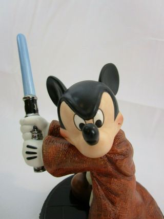 Disney WDCC VERY RARE Mickey Mouse as Jedi Knight Star Wars PERFECT 6