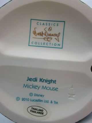 Disney WDCC VERY RARE Mickey Mouse as Jedi Knight Star Wars PERFECT 7