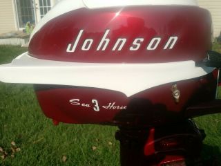 1957 Johnson 3 Hp Jw - 13 Restored Vintage Outboard Boat Motor Ready For The Lake