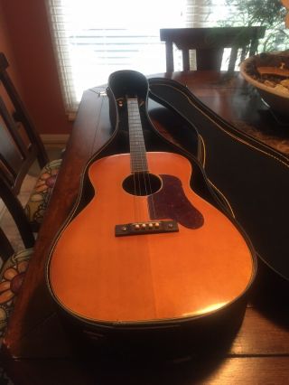 Vintage Harmony Tenor Acoustic Guitar W/case