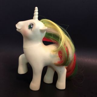 My Little Pony Vintage G1 Twinkle Eye 1987 Mimic Parrot With Ribbon & Brush 4