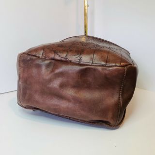 Patricia Nash Turi Vintage Distressed Leather Backpack Rust Map 5