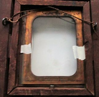 Antique Wood Frame For A 1/4 Plate Daguerreotype Photograph 3