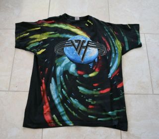 Vintage Van Halen 1993 Live Us Tour Shirt Tee Ovp All Over Size Xl Not Metallica