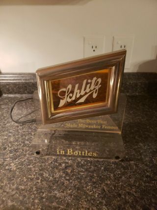 Schlitz lighted cash register topper beer sign bar signs 1 vintage Brewery light 7