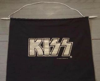 Kiss Rare Vintage Banner Aucoin 1977 1978