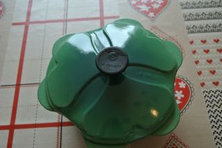 Le Creuset Green Shamrock Rare Vintage Cast Iron Casserole Dish With Lid 22cm
