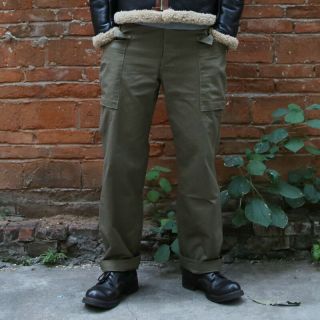 Bronson Vintage Ww2 Hbt M - 42 Fatigue Trousers Us Army Military Men 