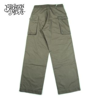 Bronson Vintage WW2 HBT M - 42 Fatigue Trousers US Army Military Men ' s Pants Loose 4