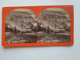 Rare,  1870s - 1880s,  " Hecla Mines,  Glendale Mt.  " Stereoview,  T H Rutter,  Butte