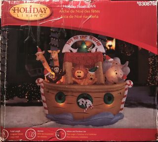 Vintage Holiday Living Noah’s Ark 7 Ft Indoor And Outdoor Inflatable
