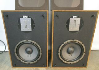 Vintage Infinity Qe Loudspeakers W/ Speaker Grills Modified Tweeters