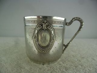 Quality French Solid Silver Coffee Cup,  Philippe Berthier 1841 - 51