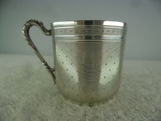 Quality French Solid Silver Coffee Cup,  Philippe Berthier 1841 - 51 2