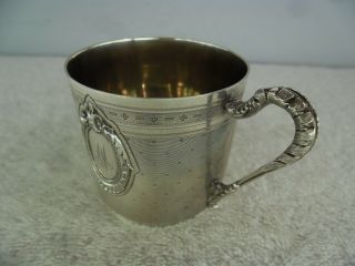 Quality French Solid Silver Coffee Cup,  Philippe Berthier 1841 - 51 6