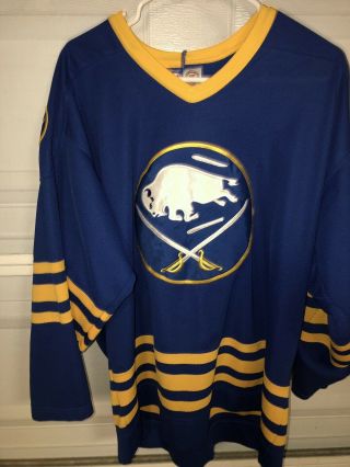 Vintage Buffalo Sabres Blue Starter Hockey Jersey Xl Euc
