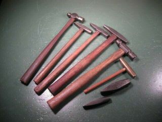 Old Vintage Machining Machinist Tools Small Hammers Group