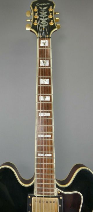 Vtg 1998 Epiphone Sheraton II Sunburst Semi - Hollowbody Electric Guitar 6