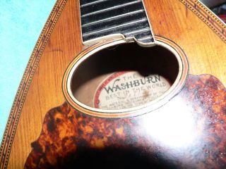 Washburn roundback mandolin circa 1890 ' s no case.  needs tuners. 10