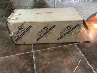 6.  5 ' VINTAGE 50 - 60 ' s ALUMINUM CHRISTMAS TAPER TREE W/ BOX Carey McFall 6561 7