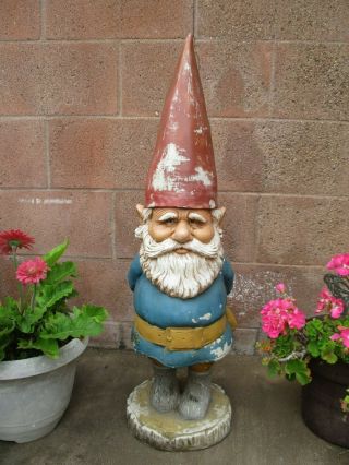 Giant Gnome 34 " David Rien Poortvliet Netherlands,  Vintage,  Travelocity Troll