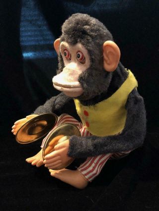 Vintage Musical Jolly Chimp Cymbal Playing Monkey Mechanical Toy Story 3 - 4