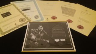Elvis Presley Hairlock W Shirt Piece Vintage Photo Certified Signed